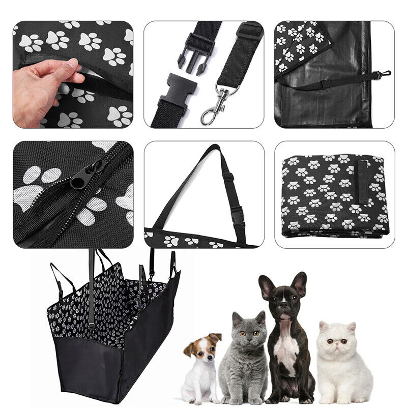 Housse de siège de voiture imperméable pour chien, pour sièges en cuir, housses de siège de voiture imprimées pour chien