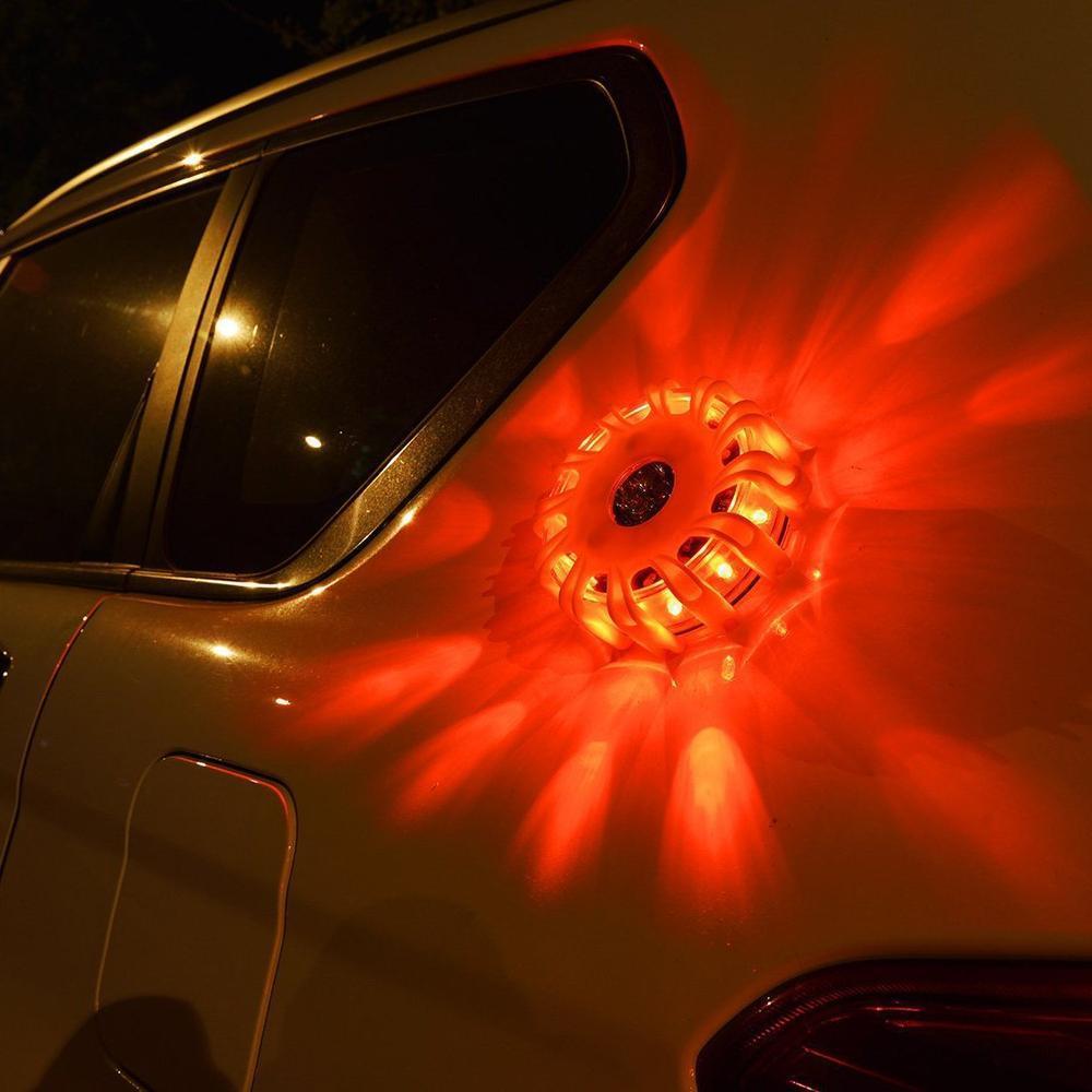 LED Road Flares Emergency Disc Beacon Roadside  Emergency Light