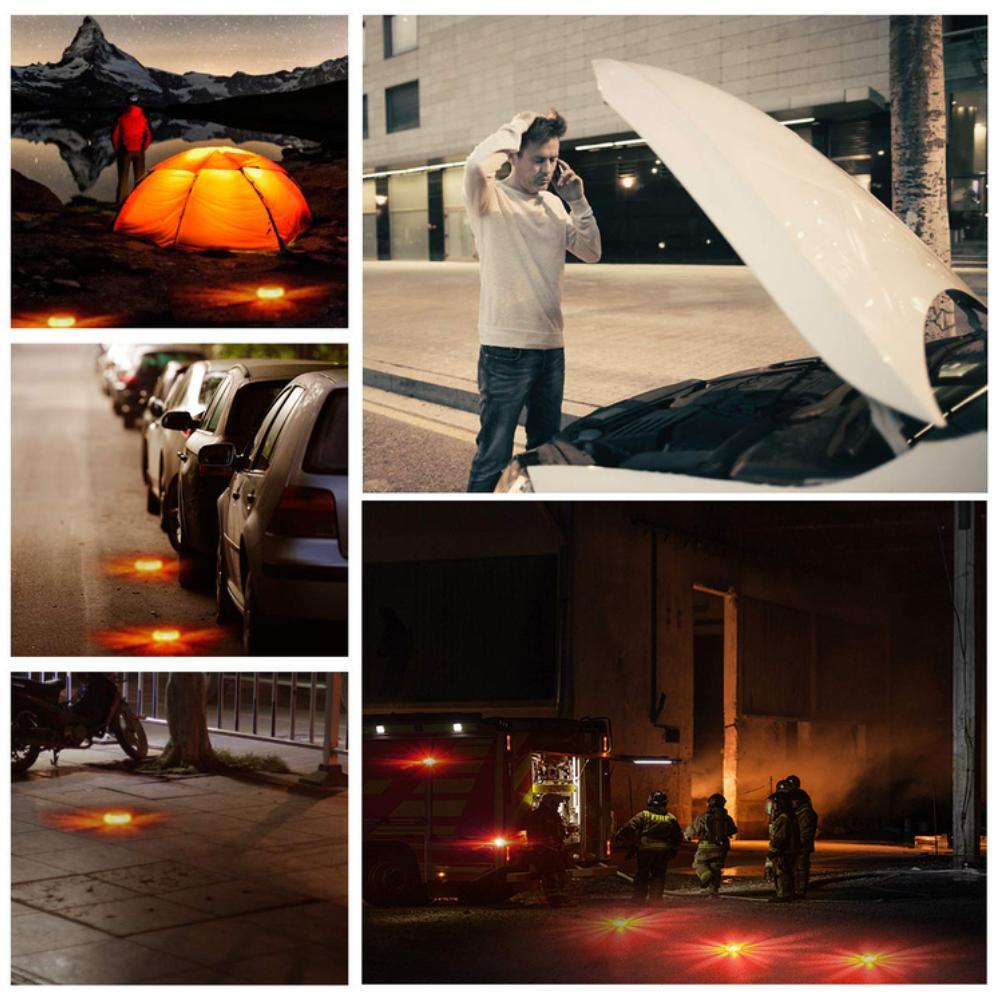 LED Road Flares Emergency Disc Beacon Roadside  Emergency Light
