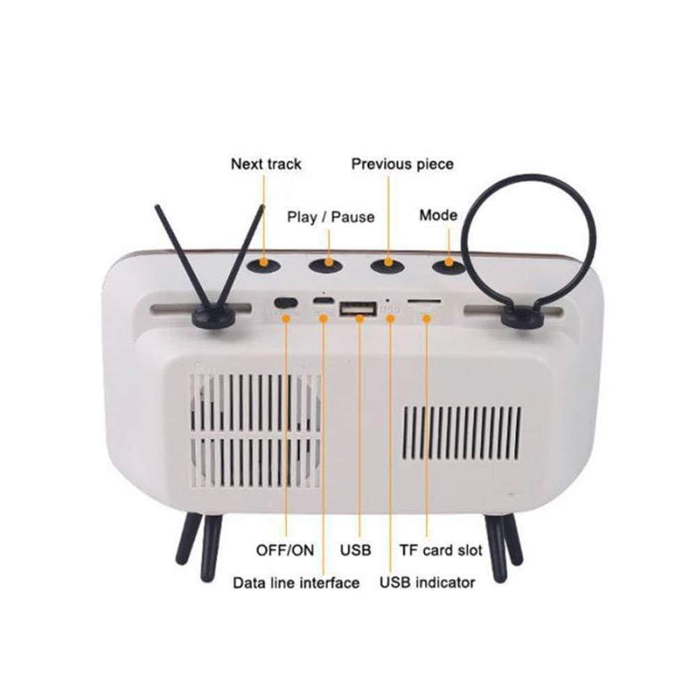 Retro TV Design 6.2-6.7 inch Cell Mobile Phone Holder Stand Desktop Lazy Bracket