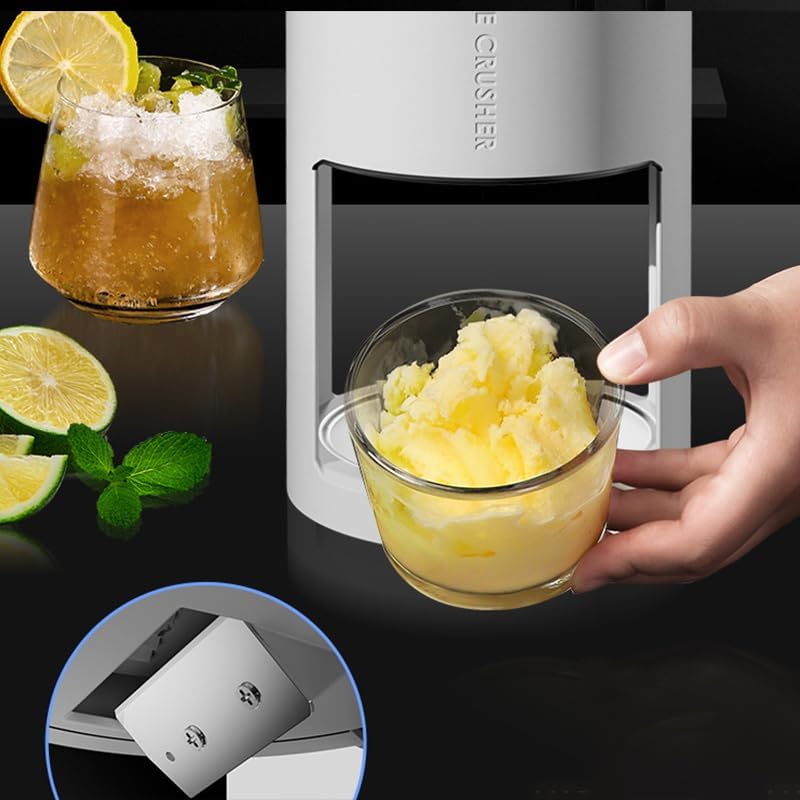 Hand-Crank Ice Crusher for Home,Manual Ice Shaver Fruit Smoothie Maker
