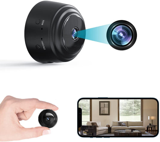 HD 1080P Portable Home Security Camera With 32G Memory Card, with Night Vision and Motion Activation Function