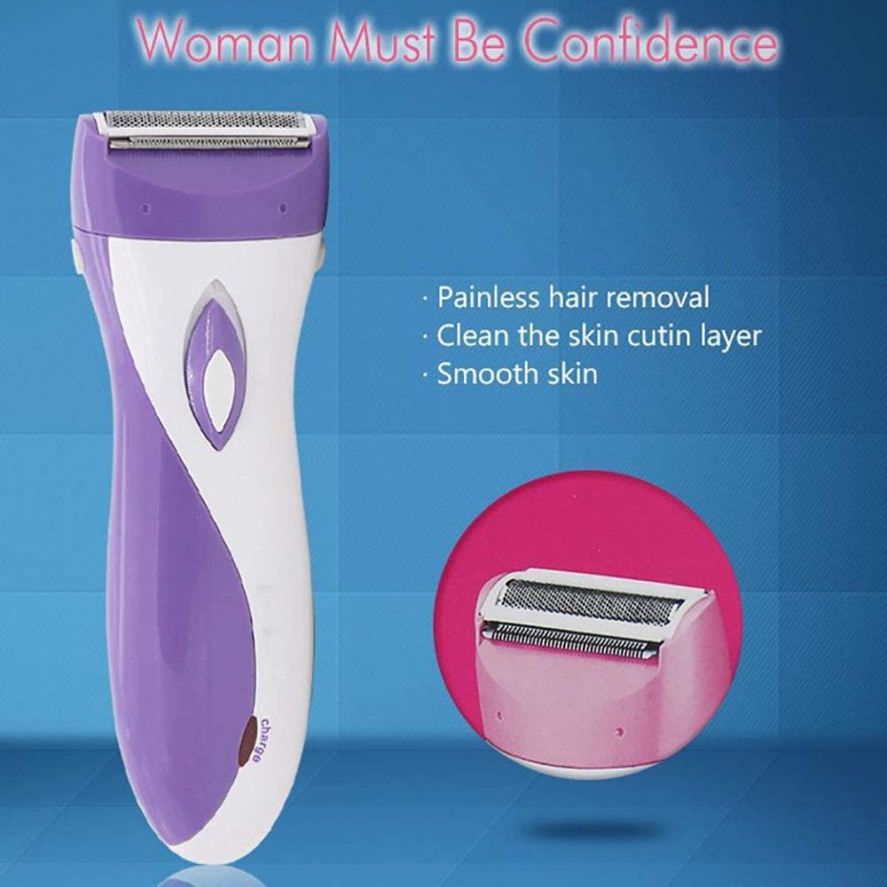 Cordless Epilator Hair Remover Lady Shaver Leg Underarm Hair Trimmer Rechargeable Waterproof Bikini Armpit Razor for Women