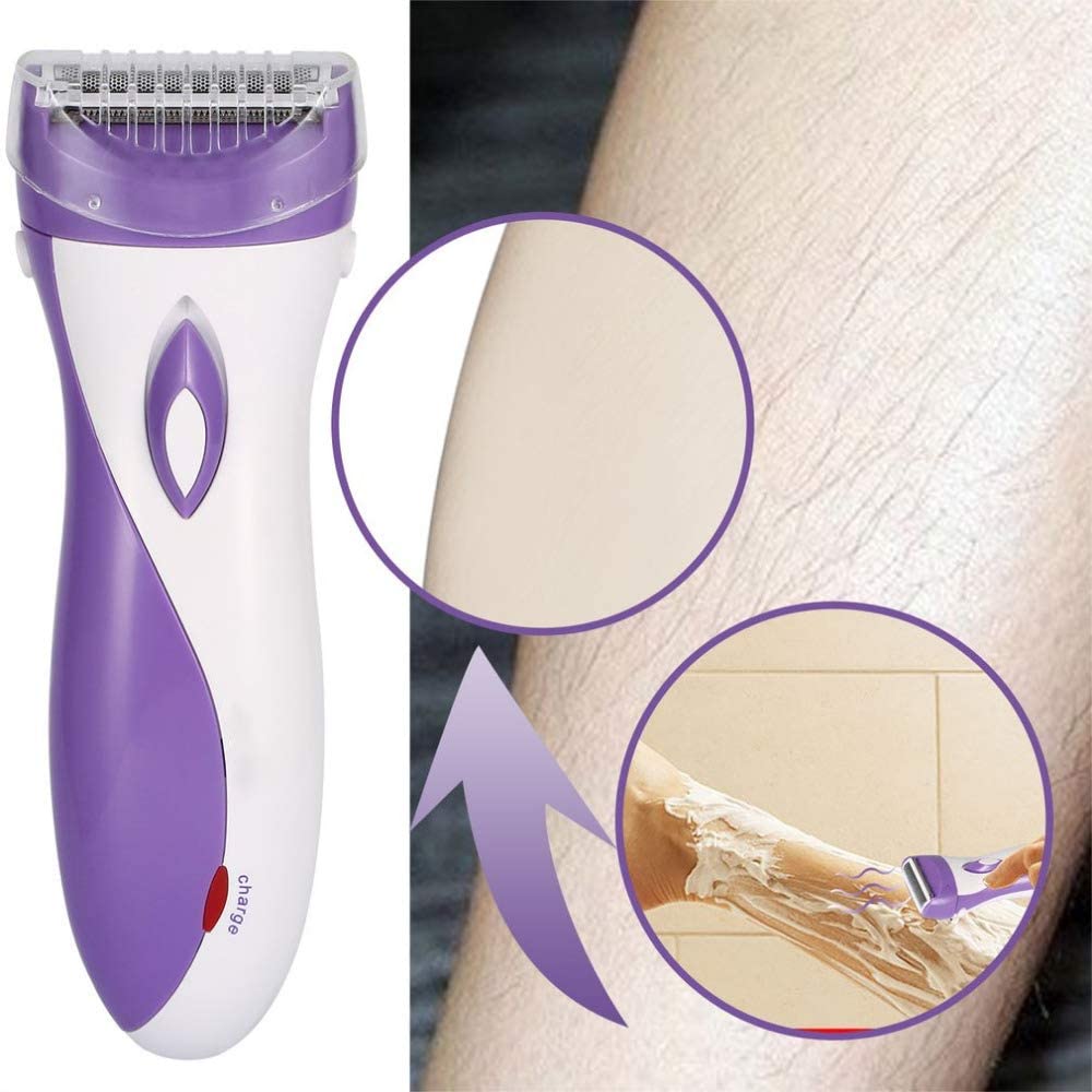 Cordless Epilator Hair Remover Lady Shaver Leg Underarm Hair Trimmer Rechargeable Waterproof Bikini Armpit Razor for Women