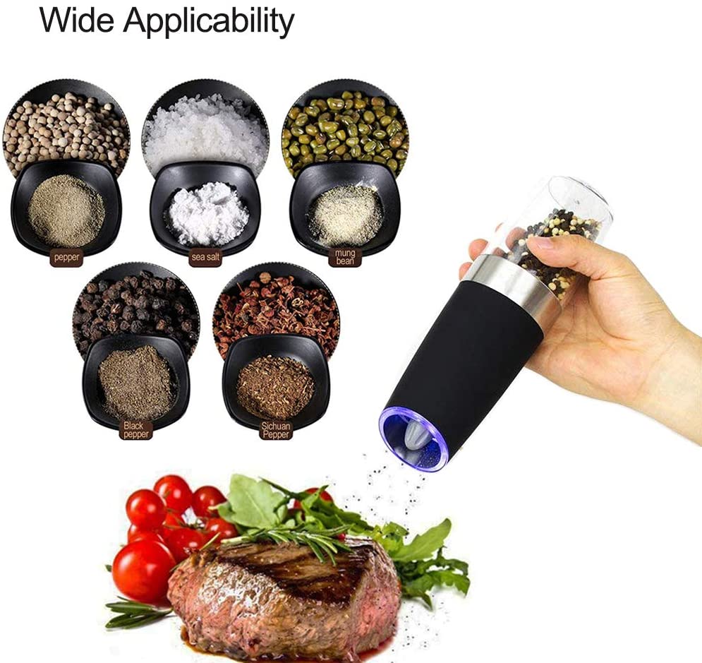 Electric Salt And Pepper Grinder Automatic Coarseness & gravity Sensor