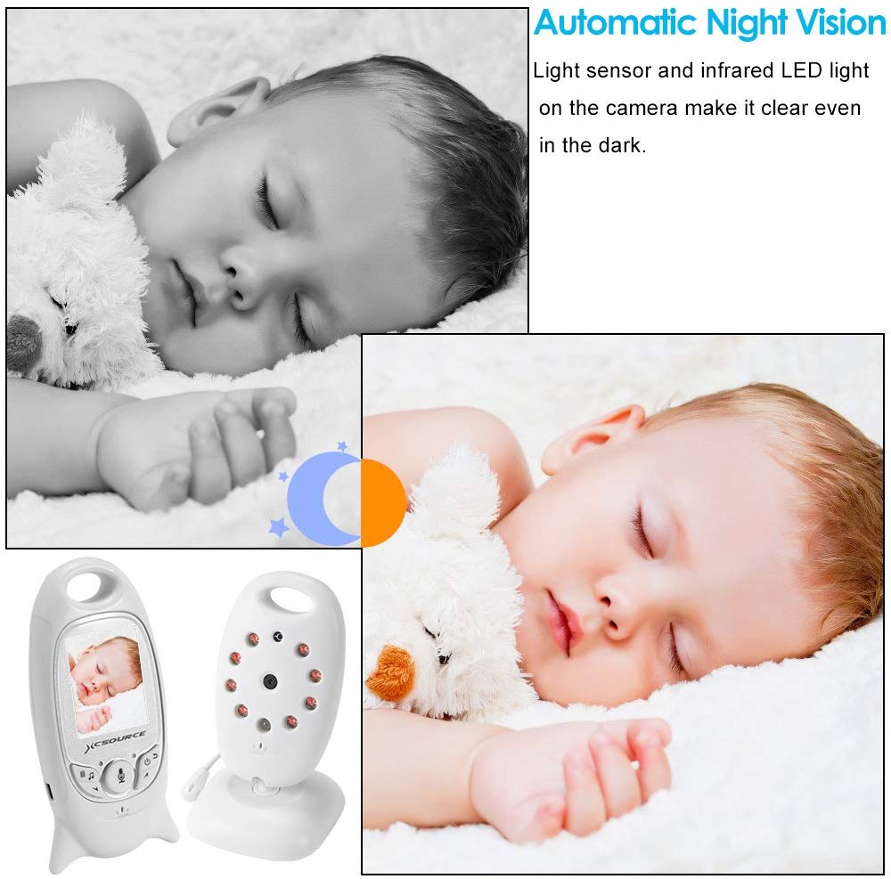 LCD Wireless Video Baby Monitor Night Vision Monitor Lullabies Baby Pet Surveillance Monitor