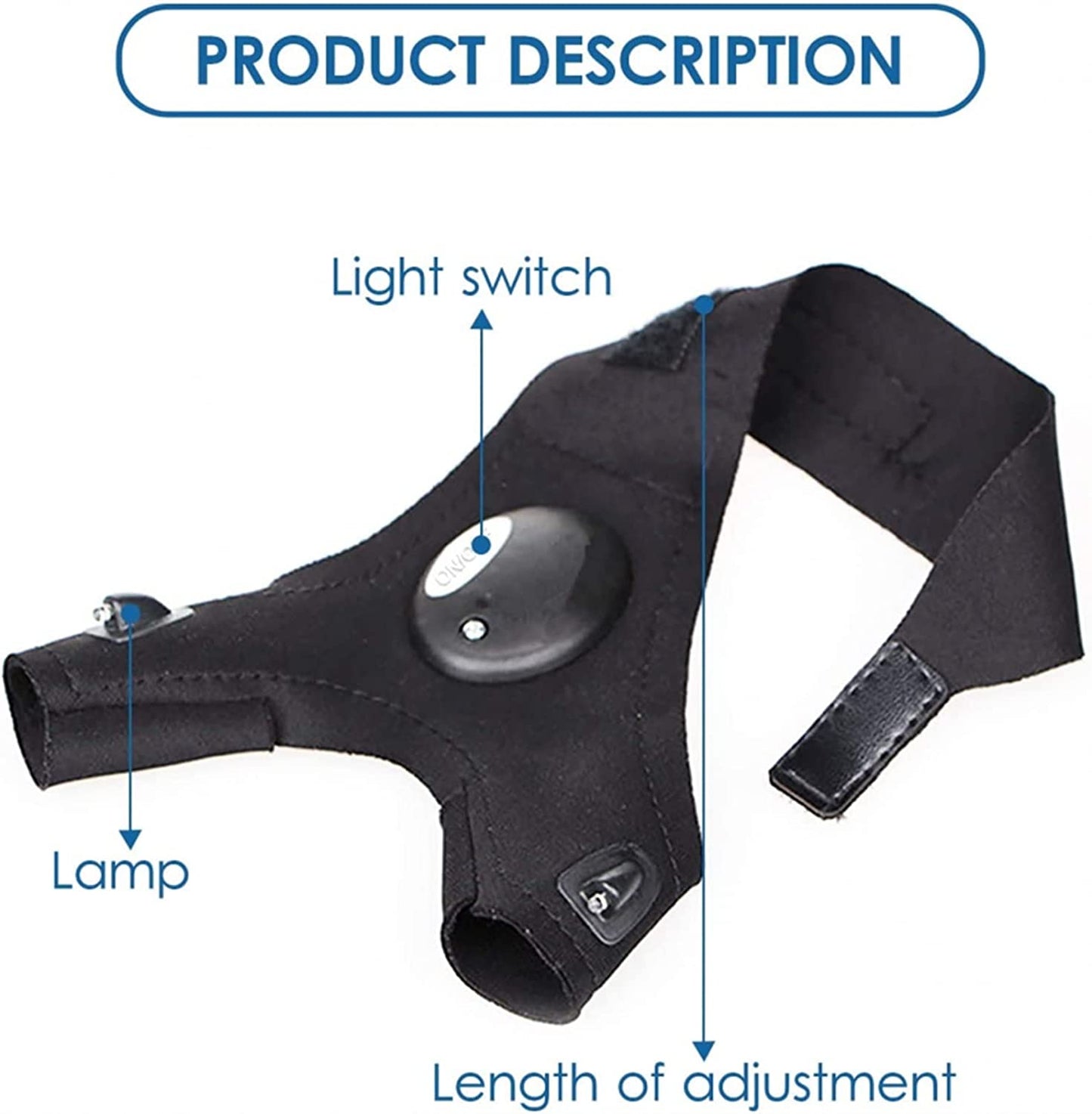 Finger Glove with LED Light Flashlight Gloves Outdoor Gear Rescue Night Fishing