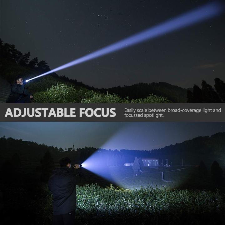 Super-Bright Rechargeable 90000Lumens LED Tactical XHP50 Flashlight With Battery