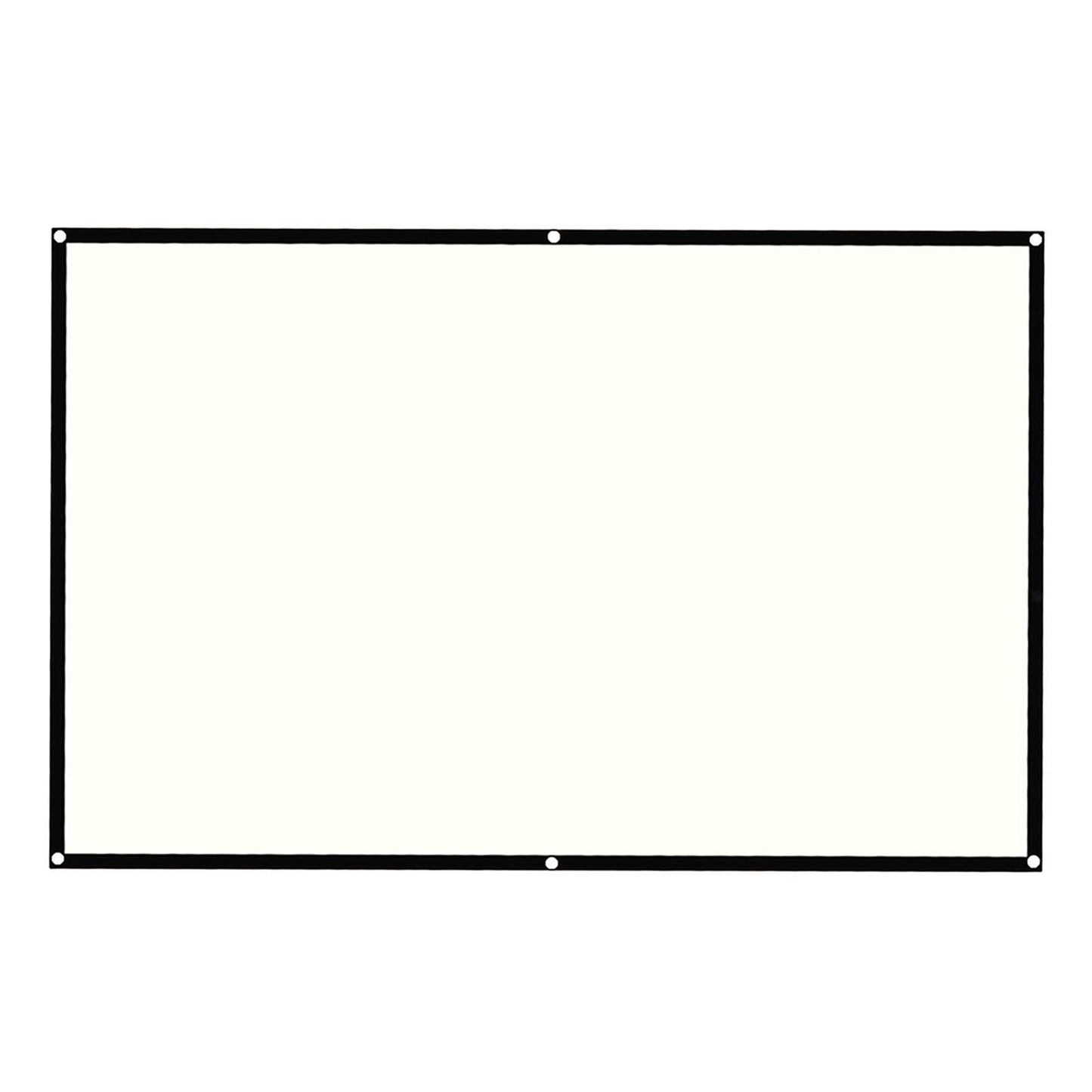 100 Inch Foldable Projection Screen 16:9 HD 4K Home Theater Cinema Movie Projector Screen