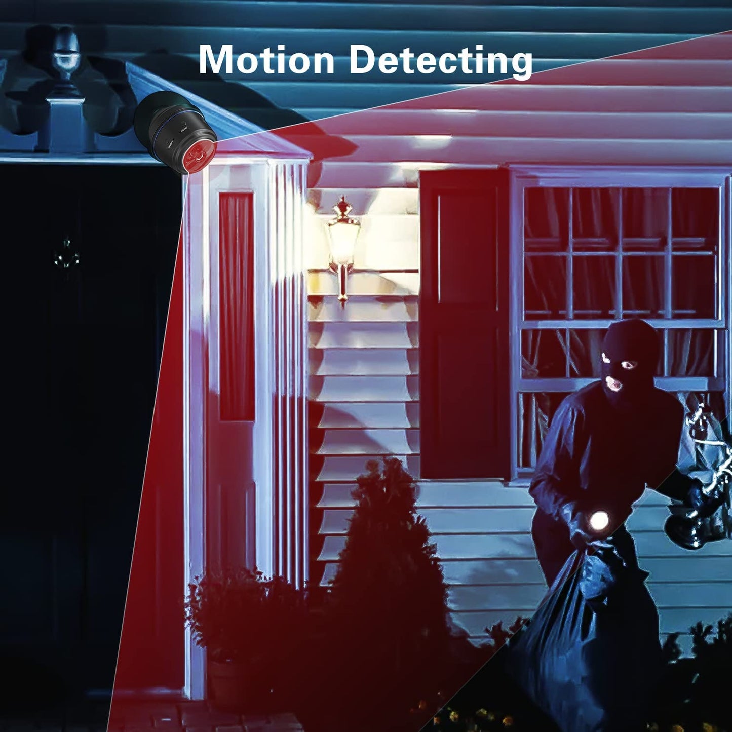 HD 1080P Portable Home Security Camera With 32G Memory Card, with Night Vision and Motion Activation Function