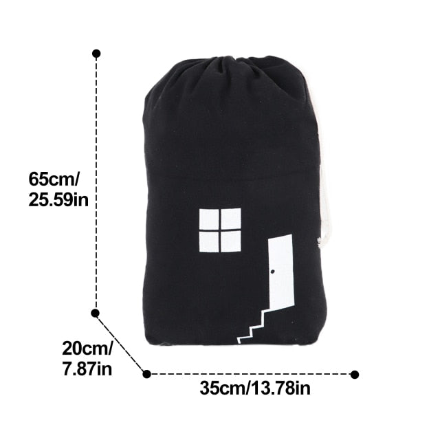 Canvas House Storage Bags Drawstring Bag Tidy The Room for Children’s Toys
