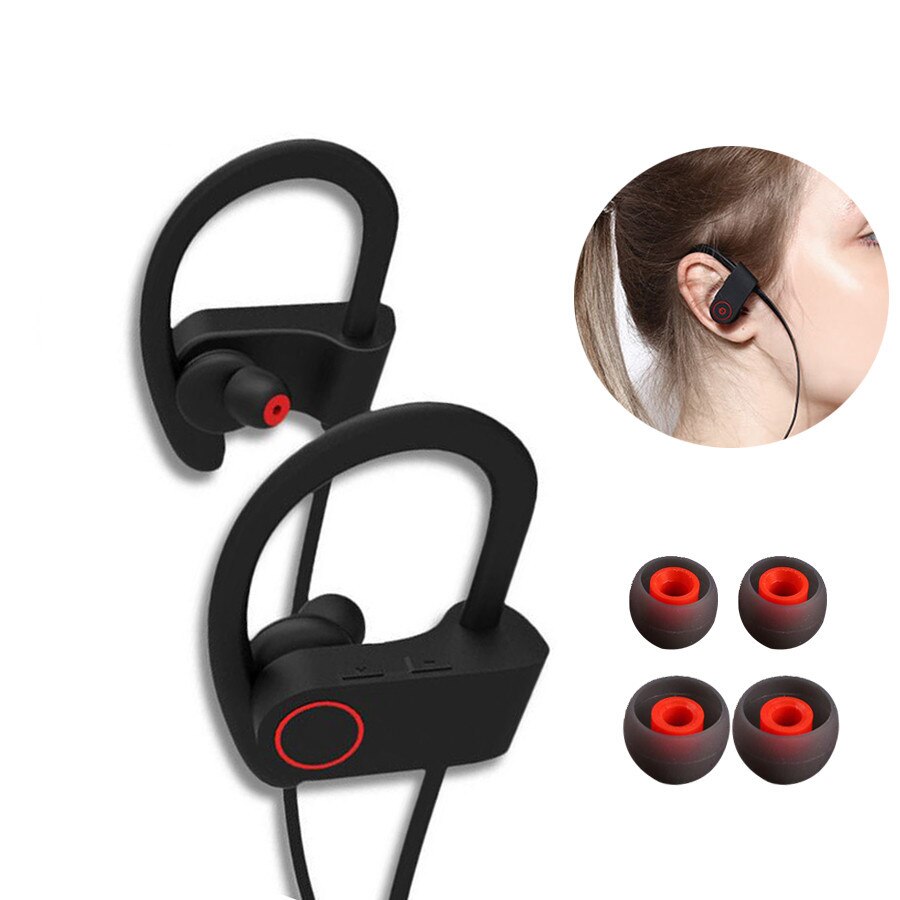 Bluetooth Stereo Sport Earphones With MicroPhone - Perfect for Running, Gym and Exercise