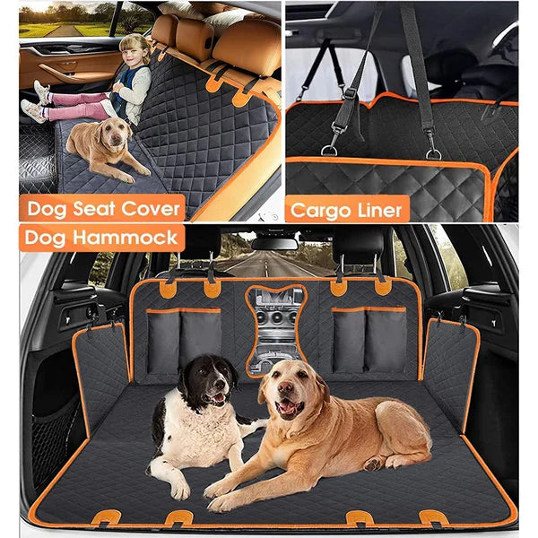 Back Seat Extender for Dogs - Hard Bottom Hammock for Car Truck or SUV