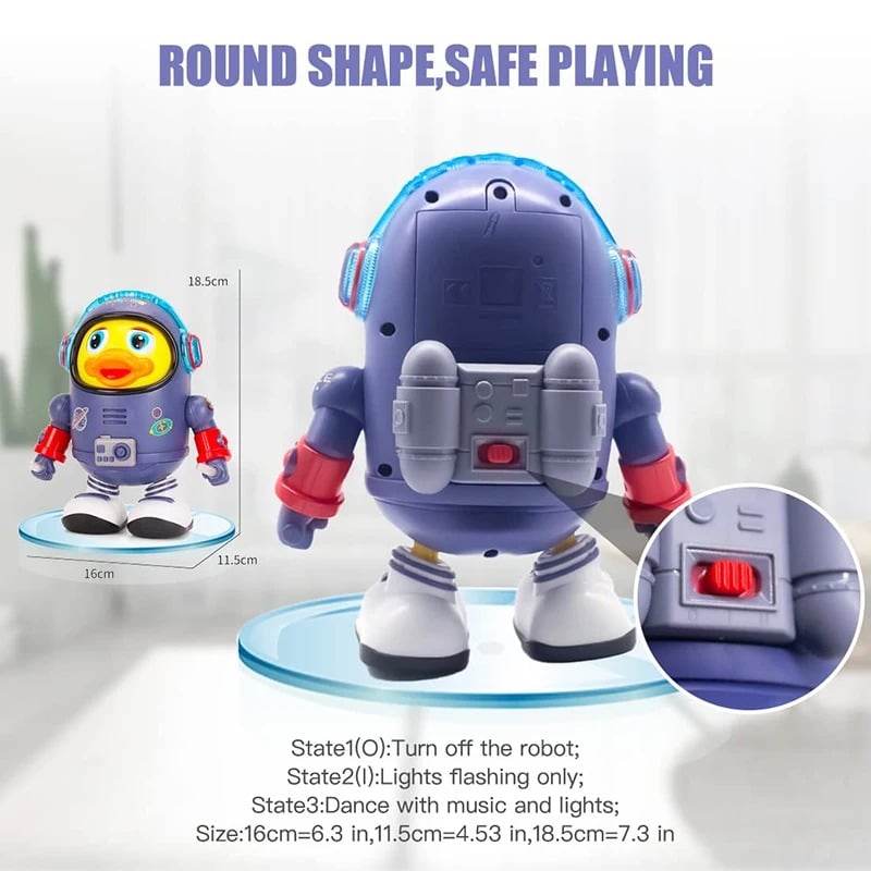 Dancing Space Duck Toy,Space Duck Dancing Musical Interactive Toy