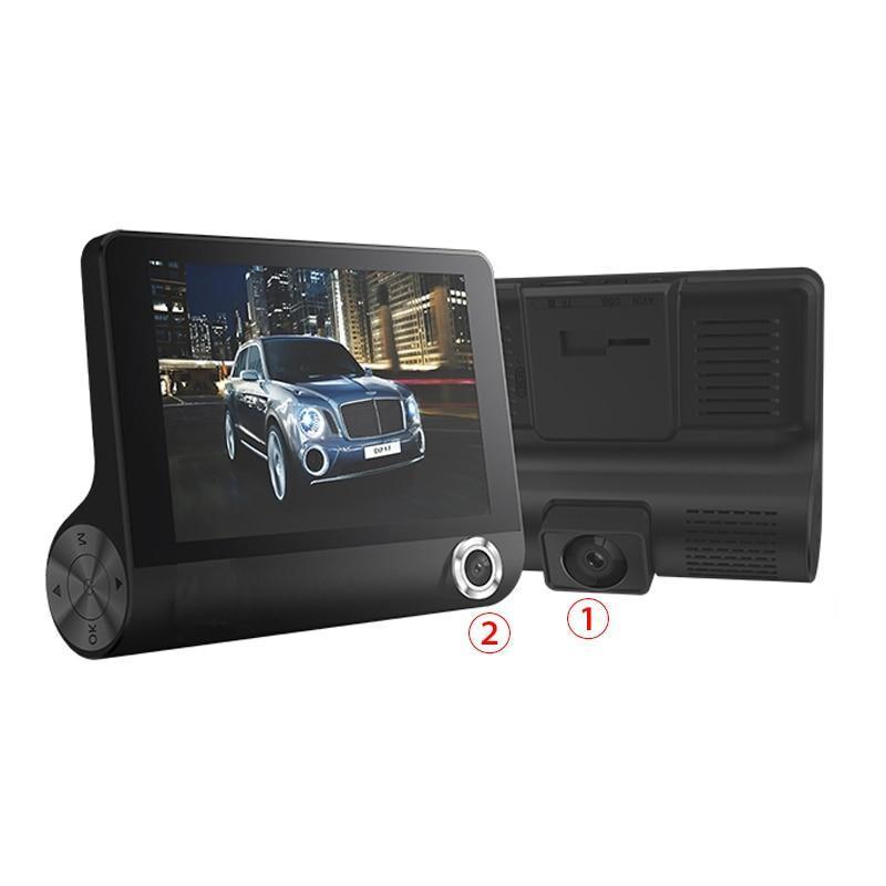 Car DVR 3 Cameras Lens 4.0 Inch Dash Camera Dual Lens With Rear view