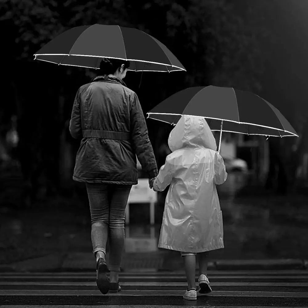 Inverted Windproof Folding Reverse Auto Umbrella with Reflective Stripe 10 Ribs