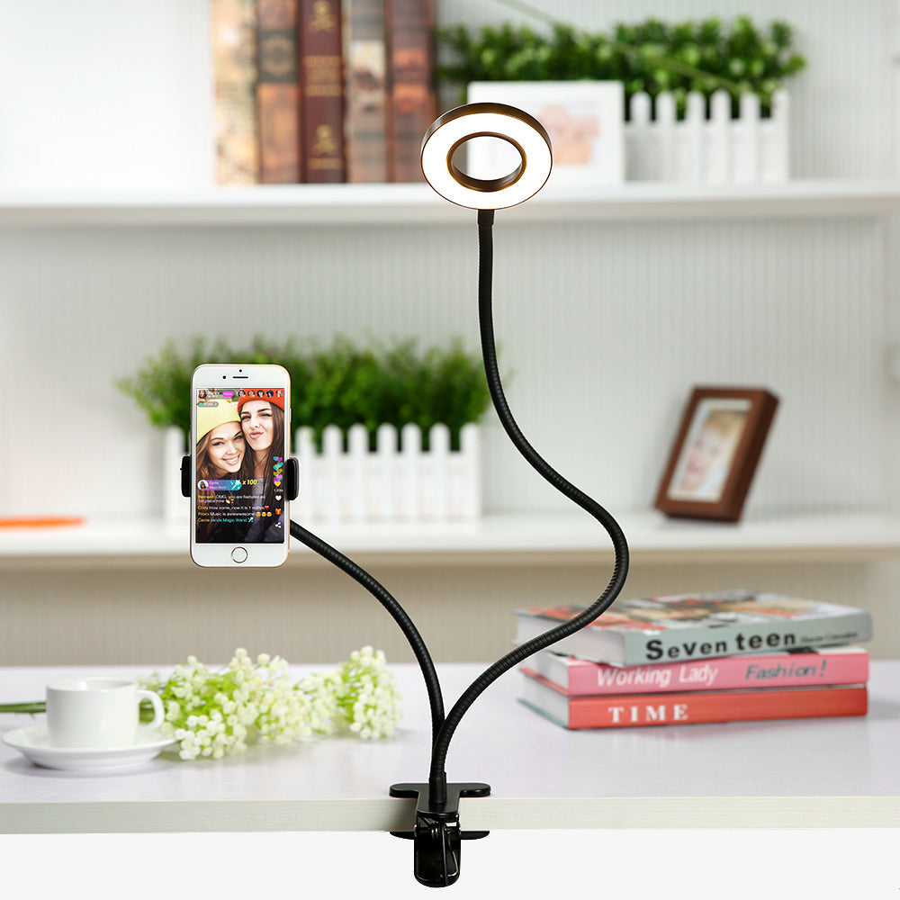 Selfie Ring Light with Cell Phone Holder Stand for Live Stream Makeup YouTube