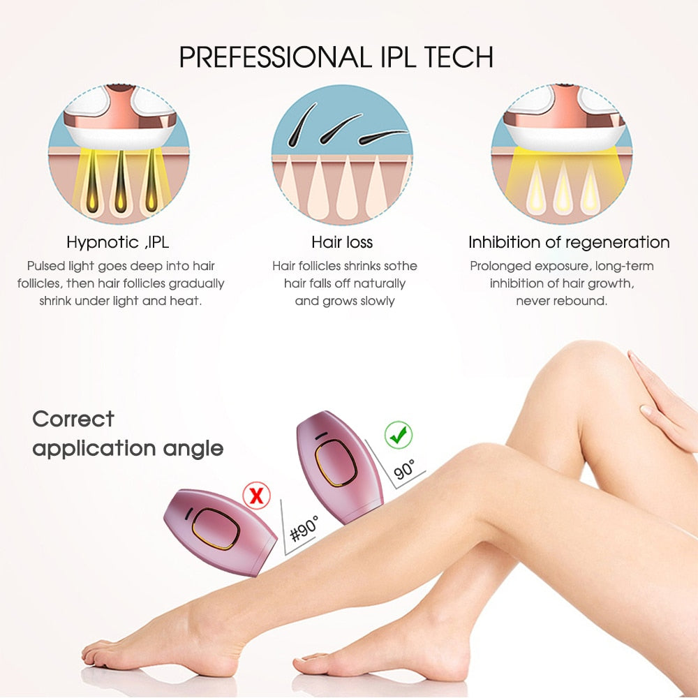 Laser Hair Removal IPL Epilators Deivce 500000 Flashes Epilators Hair Rmover Machine Women Shaving Home Use Painless Body Shaver