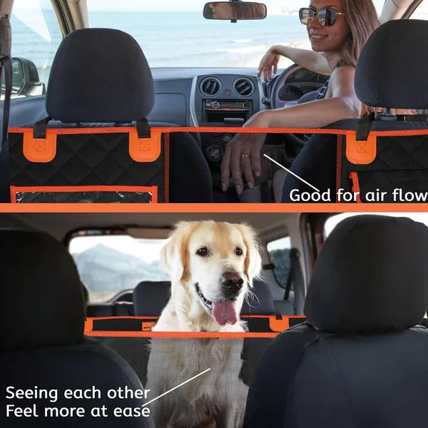 Back Seat Extender for Dogs - Hard Bottom Hammock for Car Truck or SUV