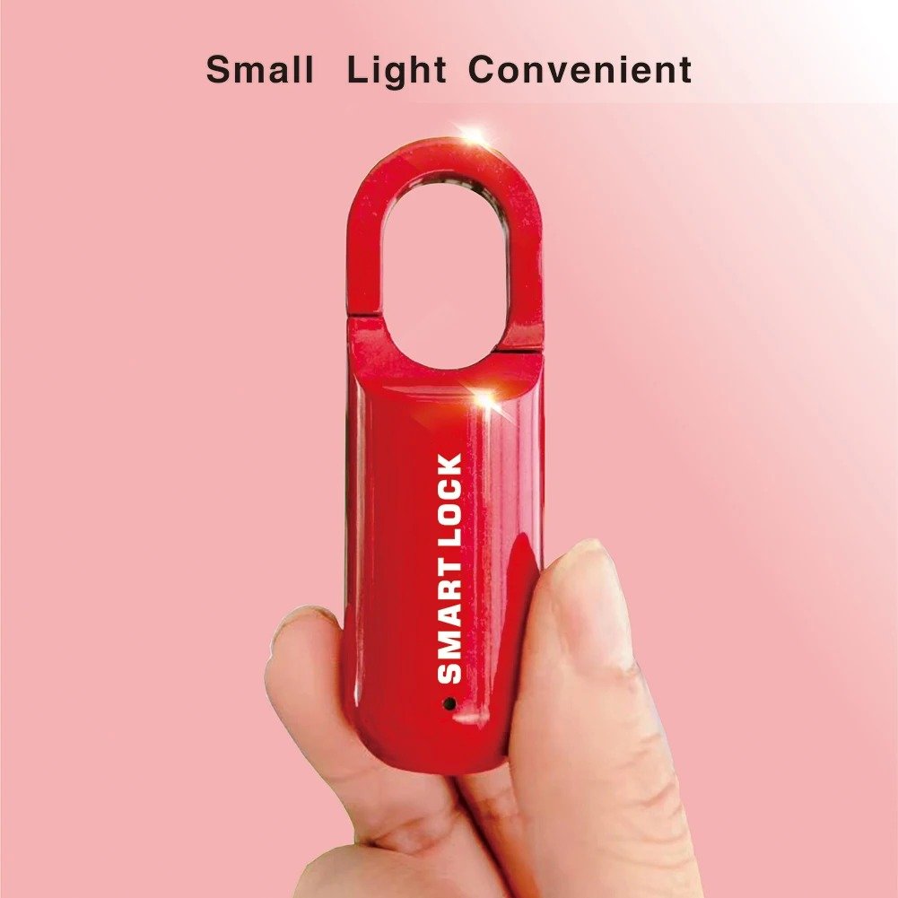 Portable Smart USB Rechargeable Fingerprint Padlock