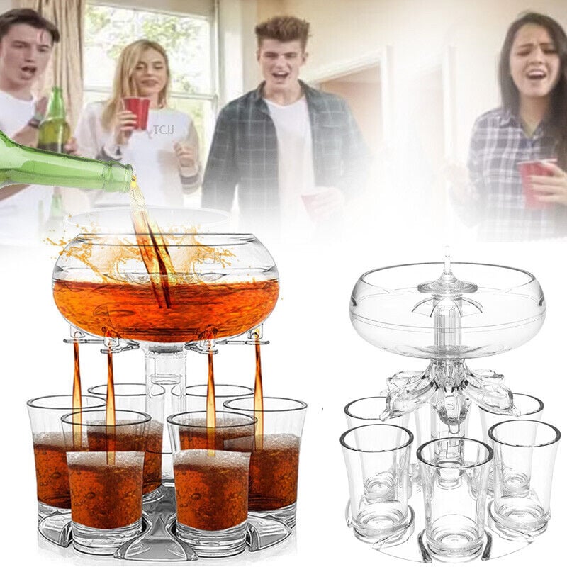 6 Shot Glass Dispenser and Holder