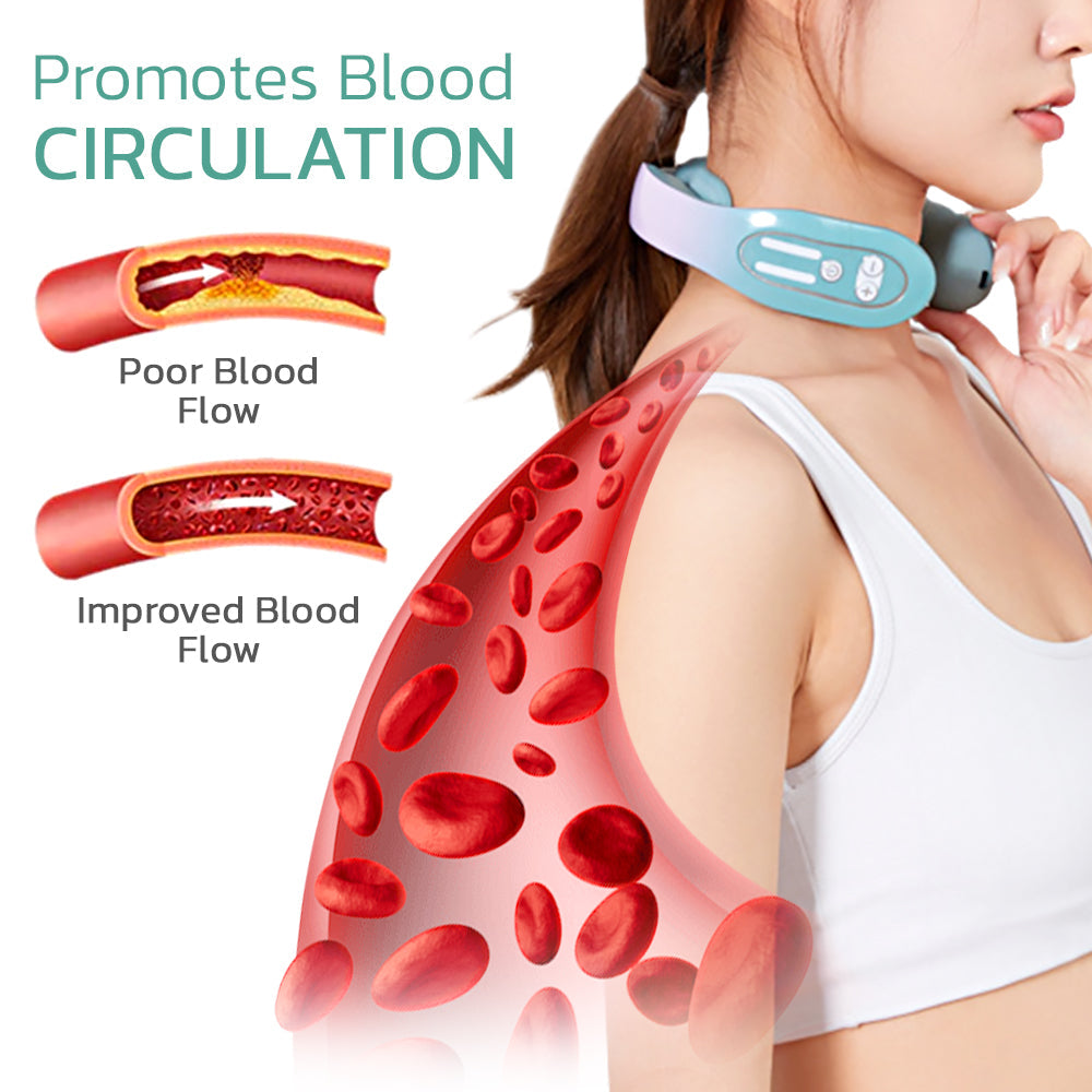 EMS Neck Relief Acupoints Lymphvity Massager
