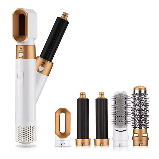 5 in 1 Hair Dryer Hot Comb Set Professional Curling Iron Hair Straightener