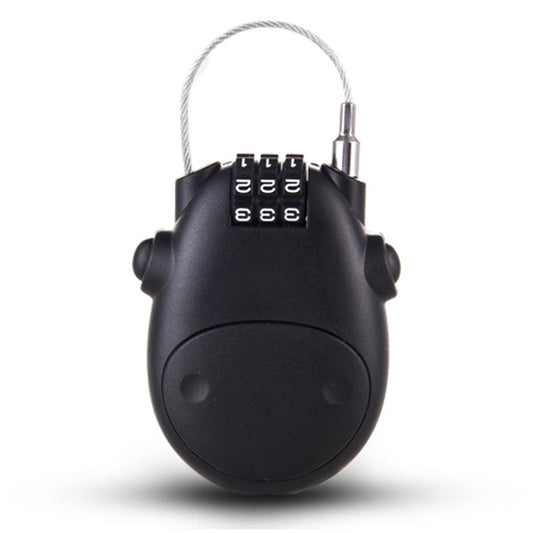 Motorcycle Helmet Code Combination Lock Telescopic Wire Rope Security