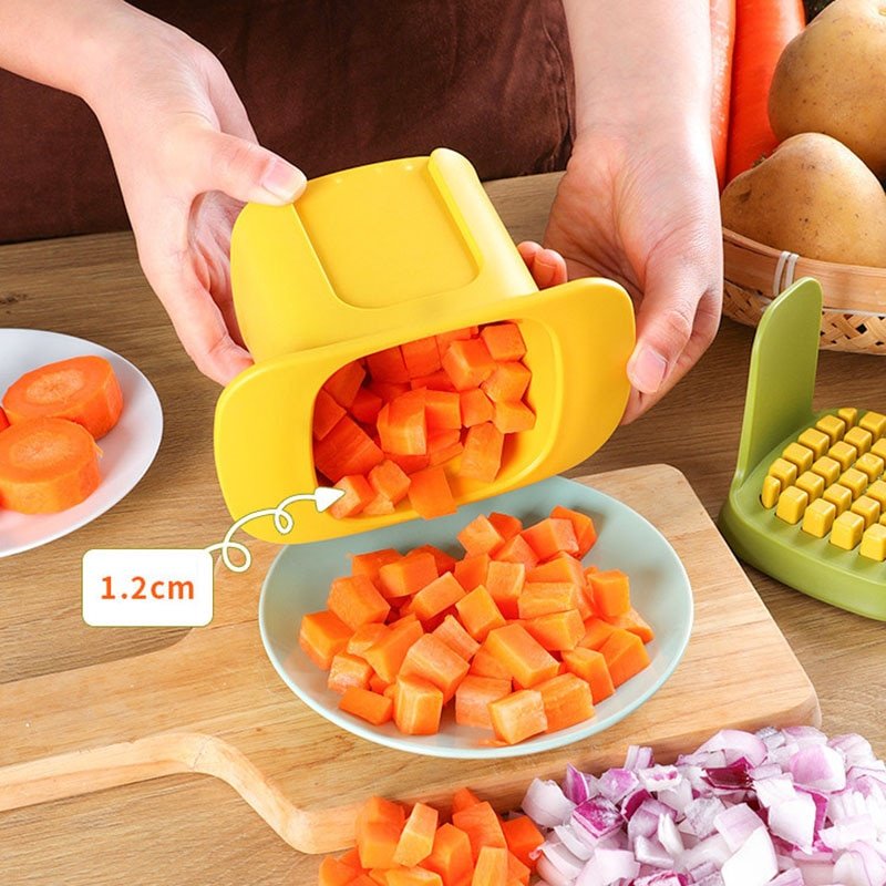 2-in-1 Vegetable Chopper Dicing & Slitting