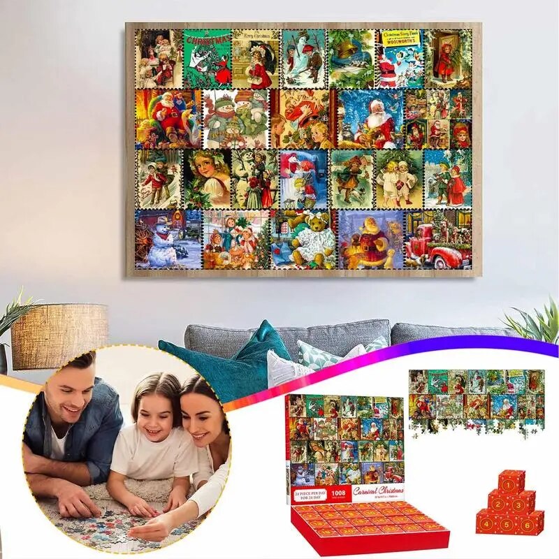 Christmas Advent Calendar Jigsaw Puzzle 1000pcs