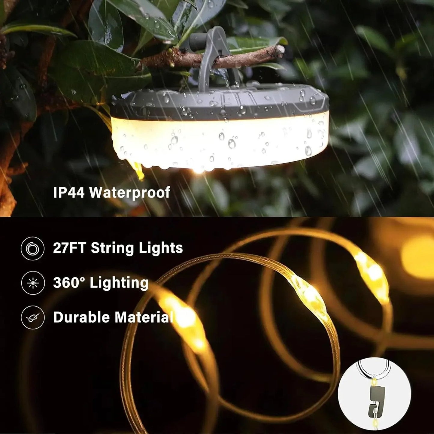 LED Camping String Lights – USB Reel Recyclable Night Lighting