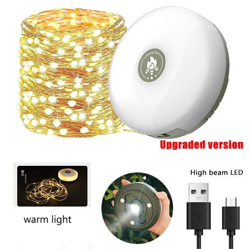 LED Camping String Lights – USB Reel Recyclable Night Lighting