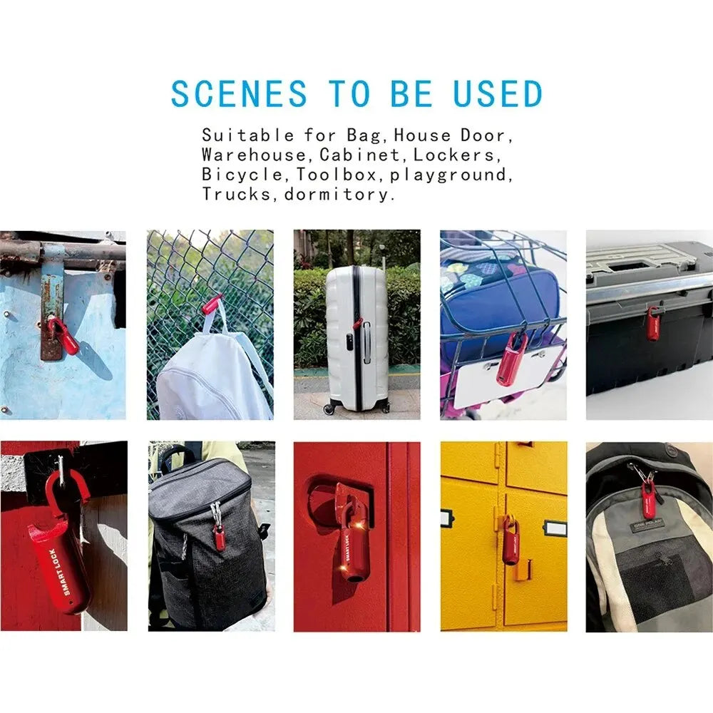 Portable Smart USB Rechargeable Fingerprint Padlock