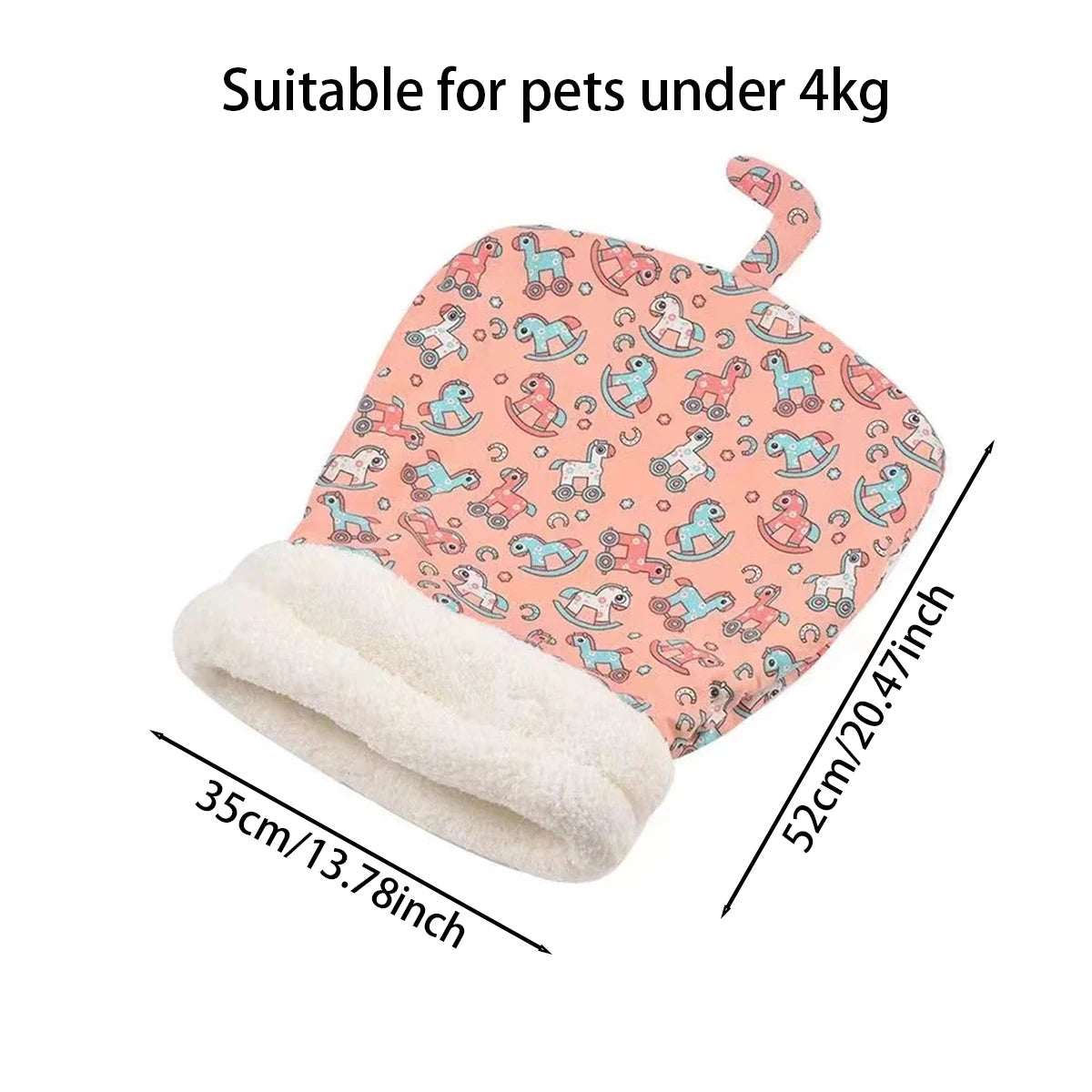 Fleece Thickened Comfy Warm Cat Sleeping Bag