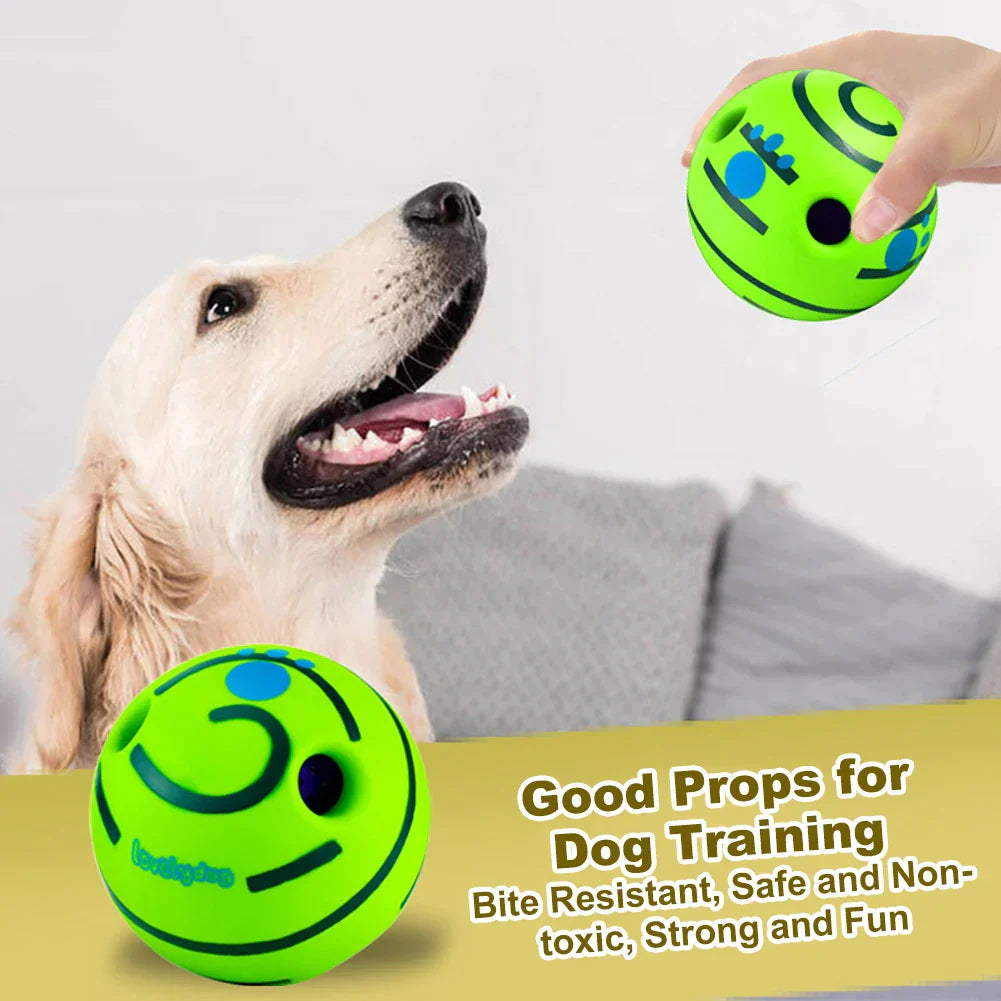 Ball Interactive Dog Toy Fun Giggle Sounds Ball Puppy Chew Toy