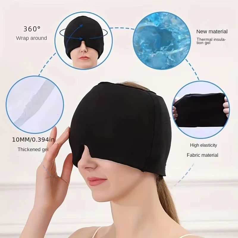 Hot & Cold Therapy Migraine Headache Relief Cap