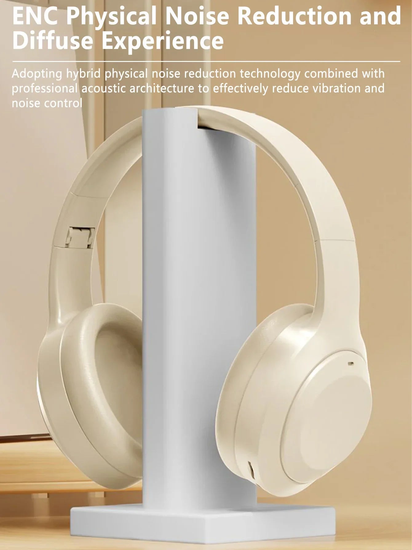 Foldable Bluetooth Headphones Noise-Cancelling Headset Music-Sport Bass Earphone