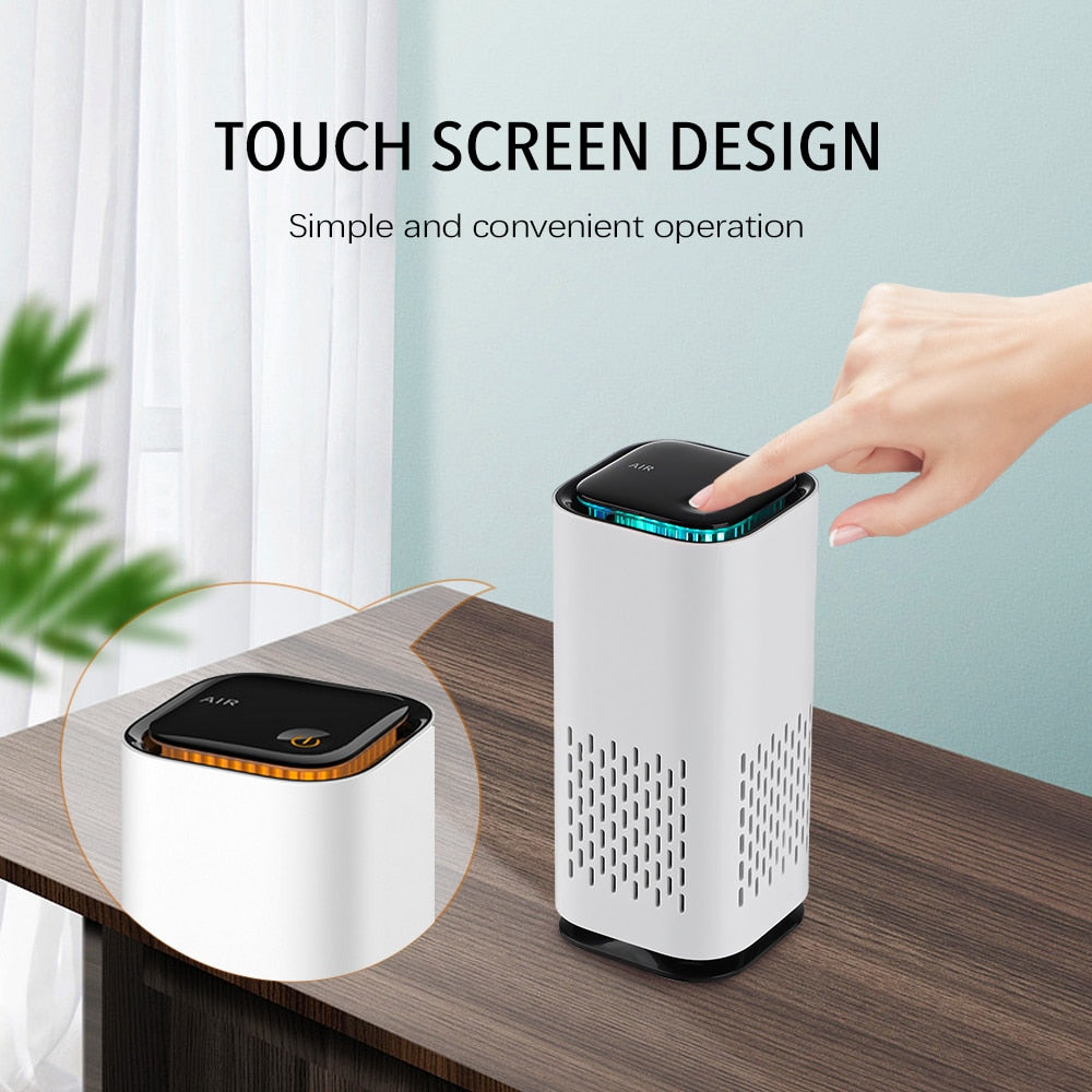 Air Purifier Deodorizer USB Negative Ion Deodorant Ozone Generator Odor Cleaner