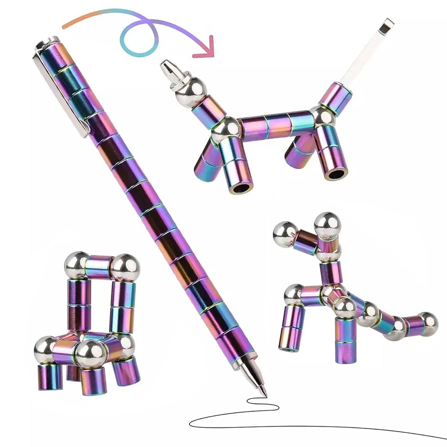 Multifunctional Spinning Metal Fidget Pen