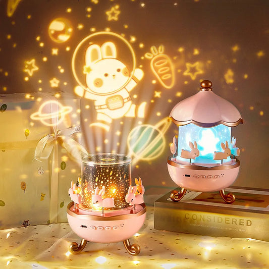 Films & Soothing Sounds Projector Night Lights for Kids
