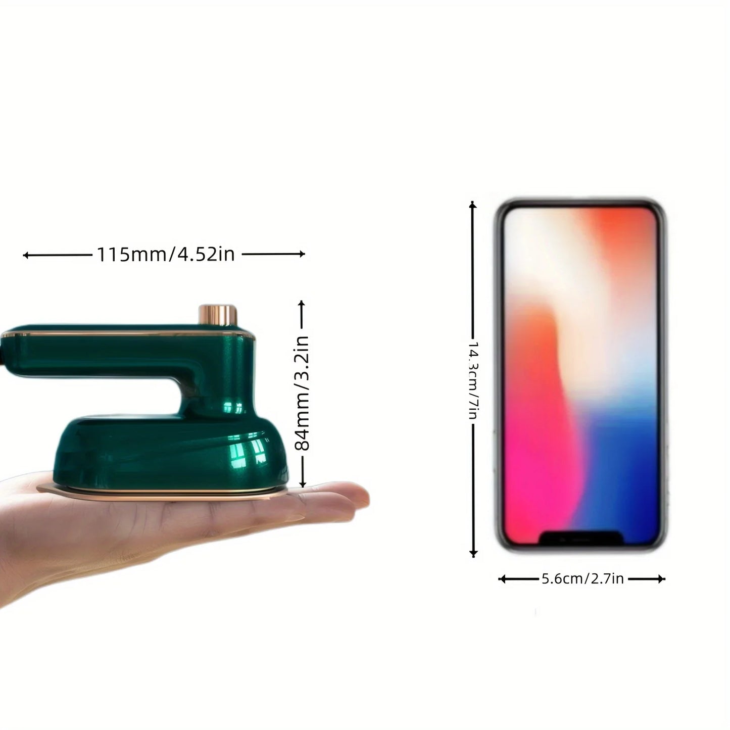 Portable Travel Steamer – Foldable Mini Steam Iron for Clothes, Compact & Lightweight