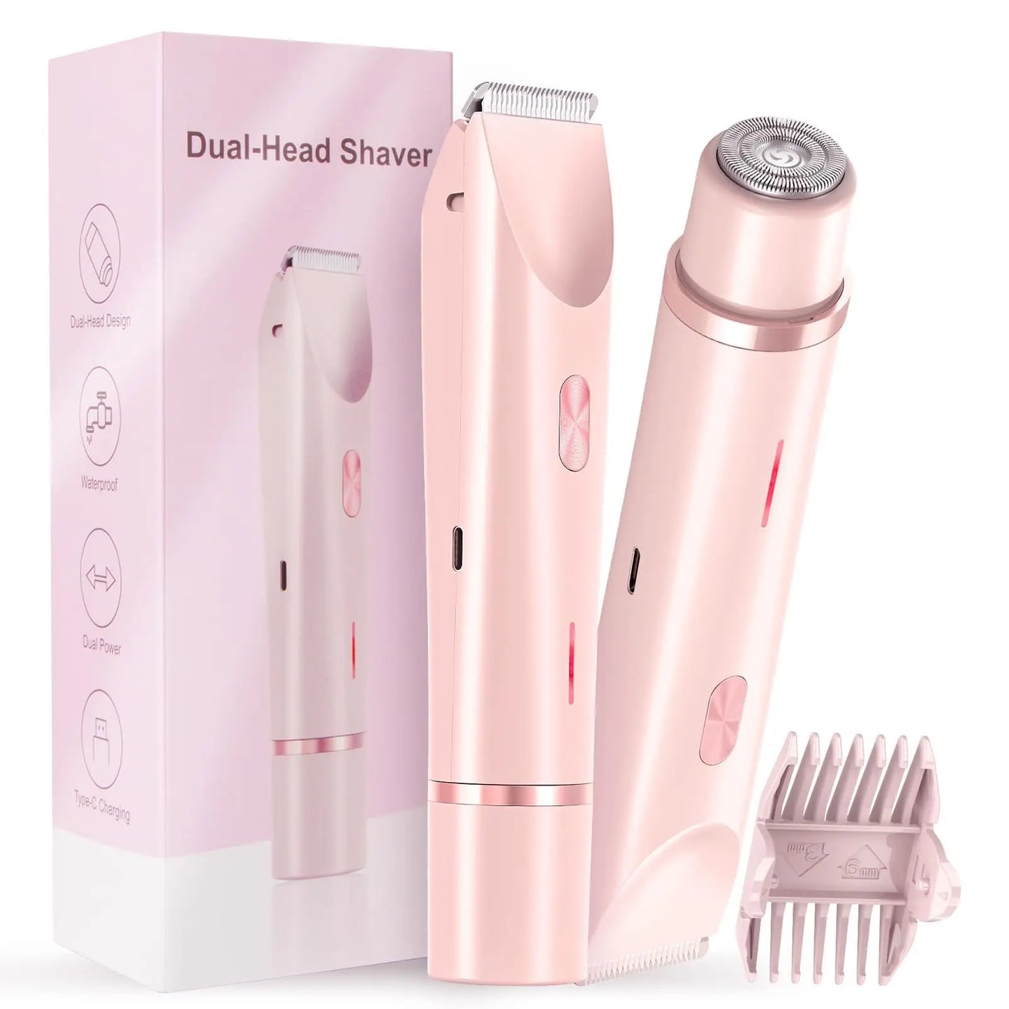 Comfort 2 in 1 Electric Lady Shaver, Electric Bikini Trimmer