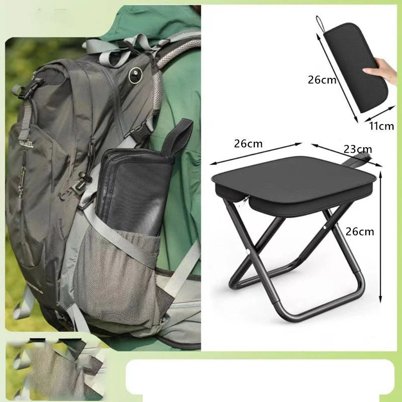 Portable Folding Camping Chair – Ultralight Travel & Fishing Stool, Outdoor Picnic Essential