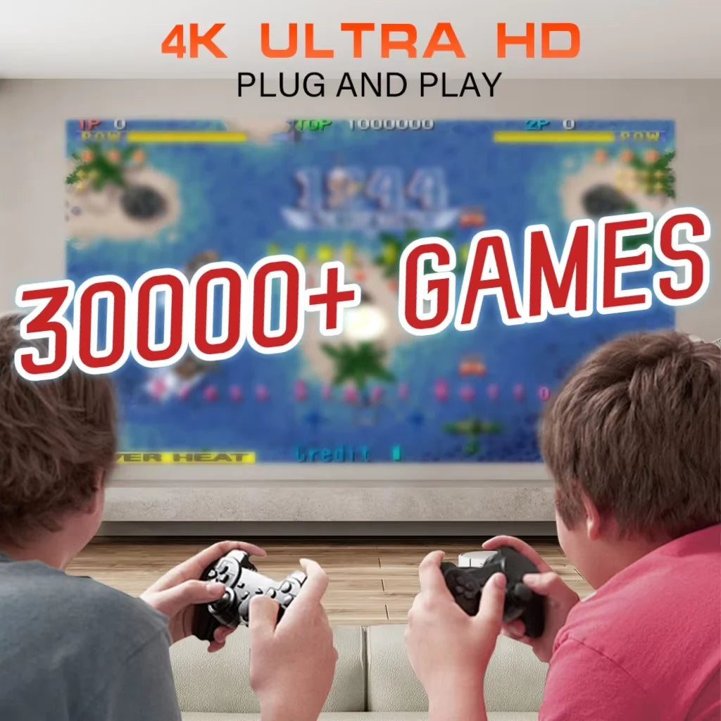 4K Smart Projector with 2 Gamepads – Android 11, WiFi 6, Bluetooth, Portable Home Theater & Gaming