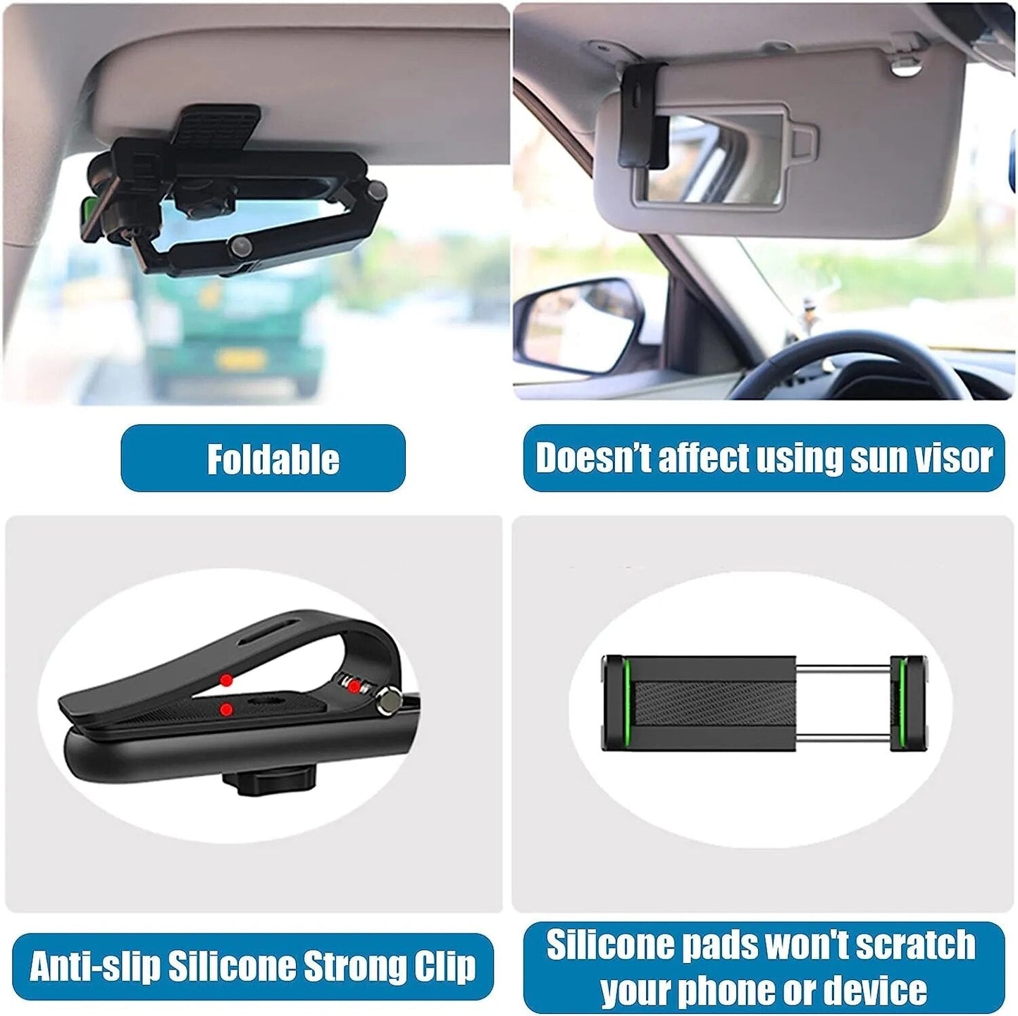 1080° Rotatable and Retractable Car Phone Holder
