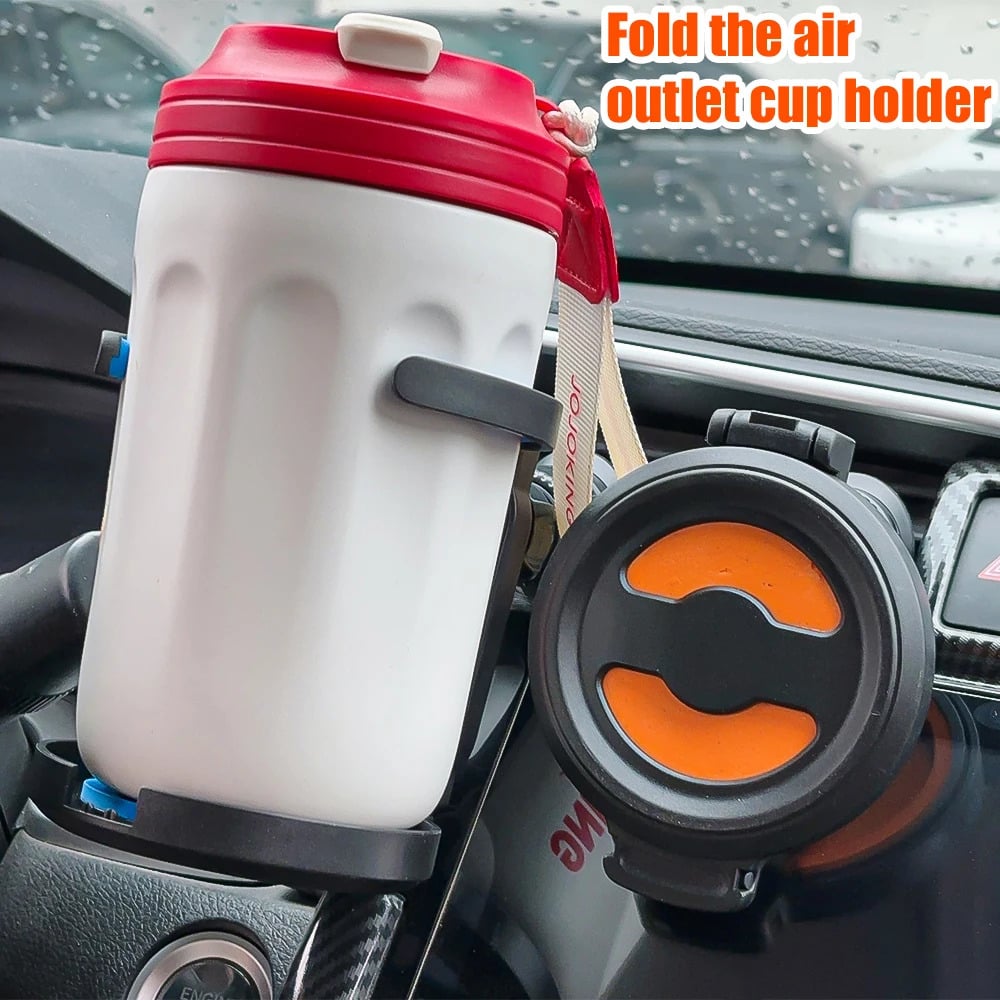 Multifunctional Adjustable Car Air Vent Cup Holder Drink & Water Bottle Rack