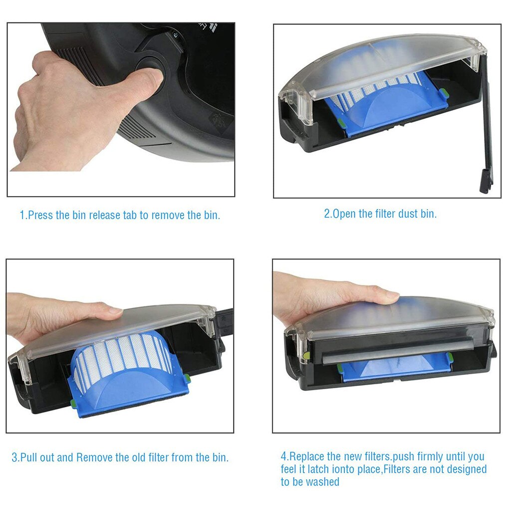 8Pcs Cleaner Replacement Parts For iRobot Roomba 600 Series 620 630 650 Brush