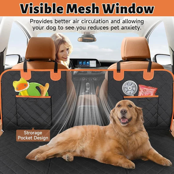 Back Seat Extender for Dogs - Hard Bottom Hammock for Car Truck or SUV