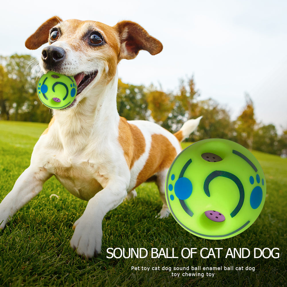 Ball Interactive Dog Toy Fun Giggle Sounds Ball Puppy Chew Toy