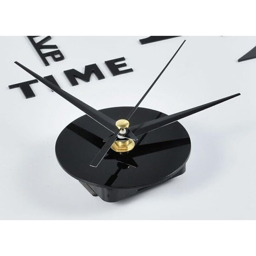 3D Wall Decal Decorative Clock,DIY Wall Clock